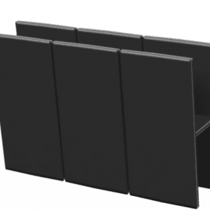 Соединитель NanoWood H-образный 3D 150х25 мм, Черный