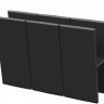 Соединитель NanoWood H-образный 3D 150х25 мм, Черный