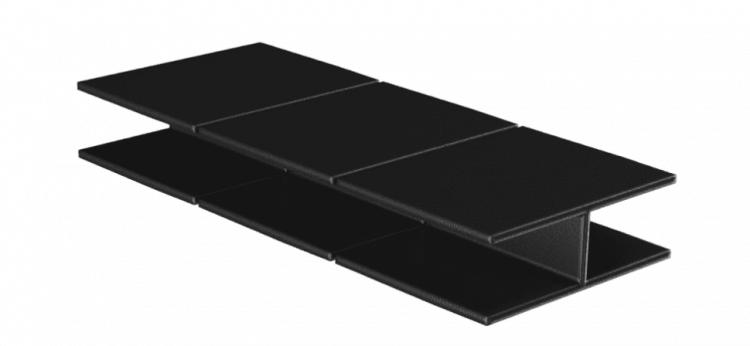 Соединитель NanoWood H-образный 3D 225х30 мм, Черный