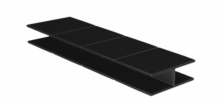 Соединитель NanoWood H-образный 3D 300х30 мм, Черный