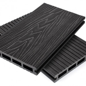 Террасная доска пустотелая ДПК NanoWood Nature 3D Графит