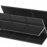 Угловой соединитель NanoWood L 3D 150х25 мм, Черный