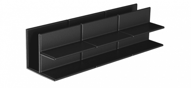 Угловой соединитель NanoWood L 3D 225х30 мм, Черный