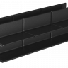Угловой соединитель NanoWood L 3D 225х30 мм, Черный
