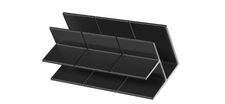 Угол NanoWood Eco пластиковый 150х25 мм, Черный