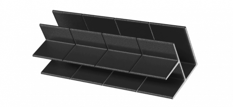 Угол NanoWood Eco пластиковый 200х25 мм, Черный