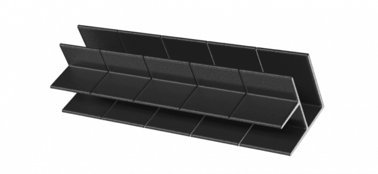 Угол NanoWood Eco пластиковый 250х25 мм, Черный