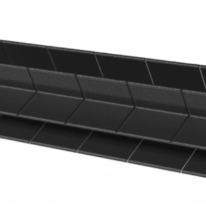Угол NanoWood Eco пластиковый 300х25 мм, Черный