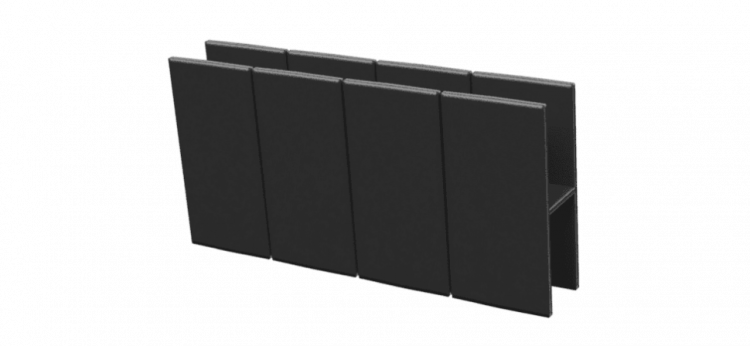 Соединитель NanoWood Eco H-образный 200х25 мм, Черный
