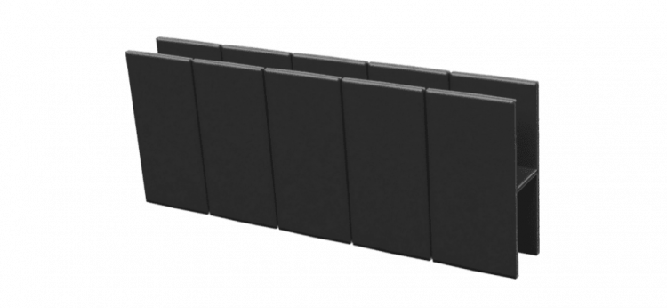 Соединитель NanoWood Eco H-образный 250х25 мм, Черный Соединитель NanoWood Eco H-образный 250х25 мм, Черный