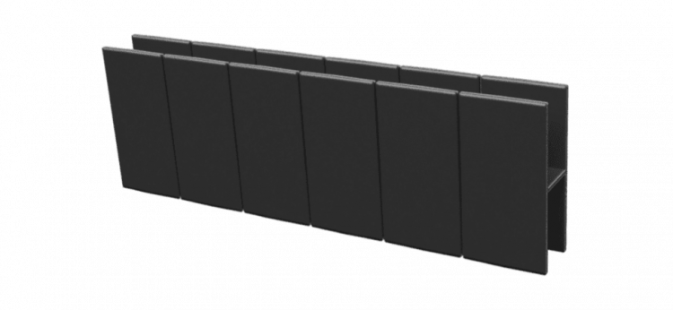 Соединитель NanoWood Eco H-образный 300х25 мм, Черный