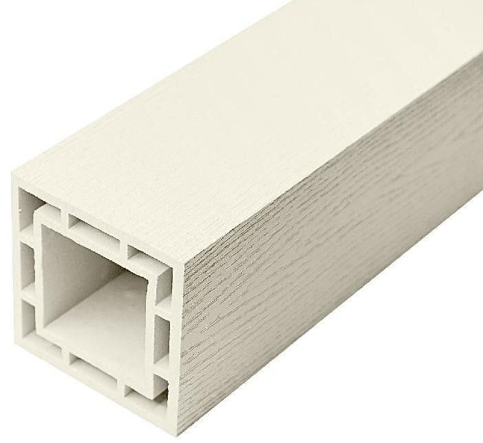 Столб из ДПК NanoWood WOOD, Слоновая кость Столб из ДПК NanoWood WOOD, Слоновая кость