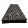 Террасная доска ДПК NanoWood 3D Double Антрацит Террасная доска ДПК NanoWood 3D Double Антрацит