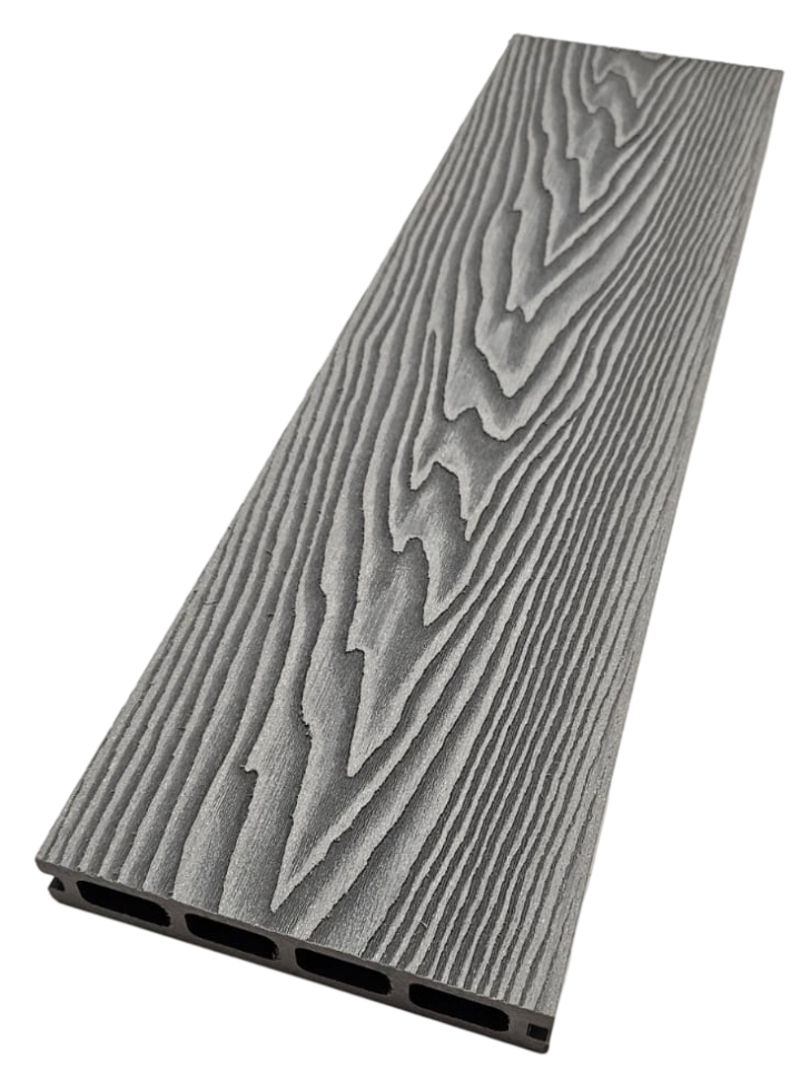 Террасная доска ДПК NanoWood 3D Double Серый Террасная доска ДПК NanoWood 3D Double Серый