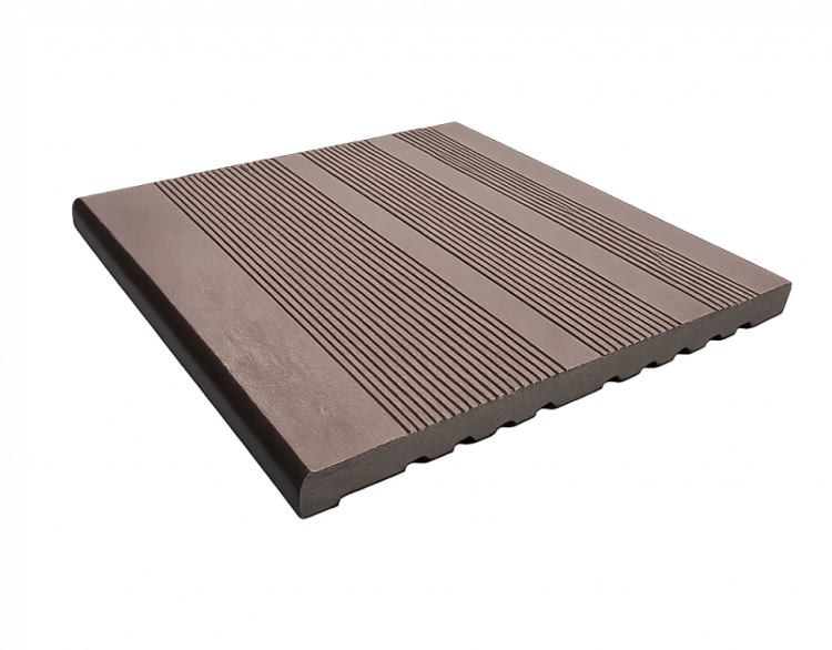Ступень полнотелая ДПК NanoWood Лайт 320х20 Венге Ступень полнотелая ДПК NanoWood Лайт 320х20 Венге
