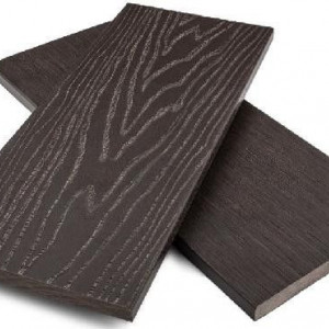 Полнотелая заборная доска ДПК NanoWood цвета Венге