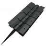 Шарнир NanoWood пластиковый поворотный 300х30 мм, Черный Шарнир NanoWood пластиковый поворотный 300х30 мм, Черный